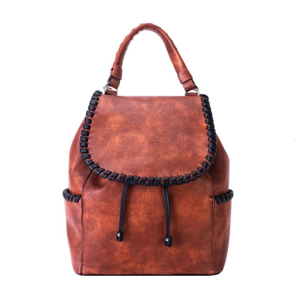 Madelyn Concealed Carry Backpack Ambidextrous In Mahogany Brown